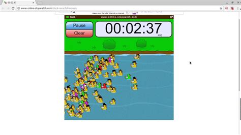 duck race classroom timer.